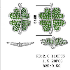 Sterling Silver Semi Mount Pendant Setting Round RD 2x2mm - Syzjewelry