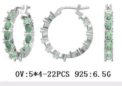 Sterling Silver Semi Mount Earrings Setting Oval OV 5X4mm - Syzjewelry