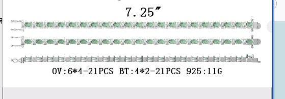 Sterling Silver Semi Mount Bracelet Setting Oval OV 6X4mm - Syzjewelry