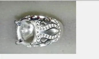 Sterling Silver Semi Mount Ring Setting Round RD Center主石mm - Syzjewelry