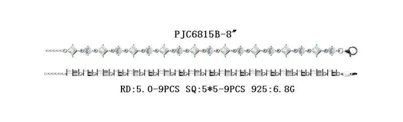Sterling Silver Semi Mount Bracelet Setting Round RD 5x5mm - Syzjewelry