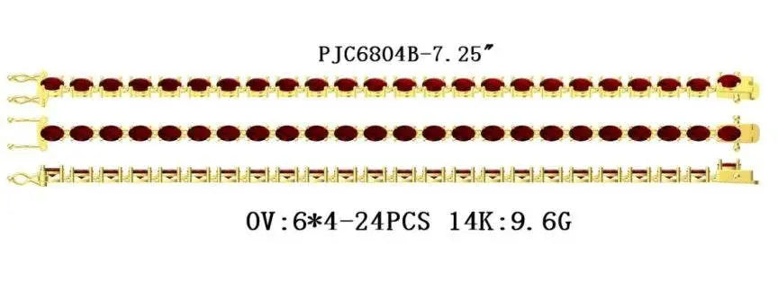 Sterling Silver Semi Mount Bracelet Setting Oval OV 6X4mm - Syzjewelry