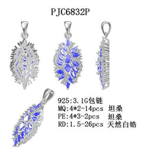 Sterling Silver Semi Mount Pendant Setting Pear PE 4X3mm - Syzjewelry