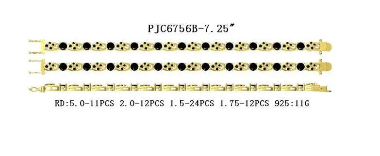 Sterling Silver Semi Mount Bracelet Setting Round RD 5x5mm - Syzjewelry