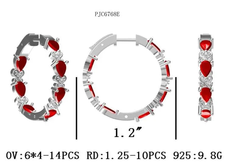 Sterling Silver Semi Mount Earrings Setting Pear PE 6X4mm - Syzjewelry