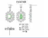 Sterling Silver Semi Mount Earrings Setting Emerald OCT 9X7mm - Syzjewelry