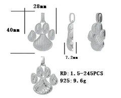 Sterling Silver Semi Mount Pendant Setting Round RD 1.5mm - Syzjewelry