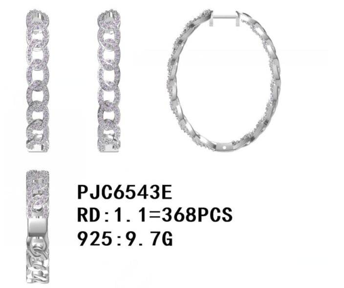 Sterling Silver Semi Mount Earrings Setting Round RD 1.1mm - Syzjewelry