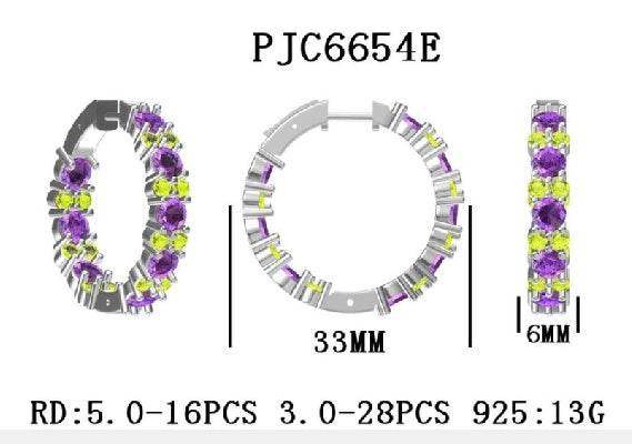 Sterling Silver Semi Mount Earrings Setting Round RD 5x5mm - Syzjewelry