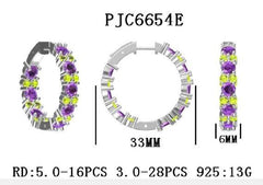 Sterling Silver Semi Mount Earrings Setting Round RD 5x5mm - Syzjewelry