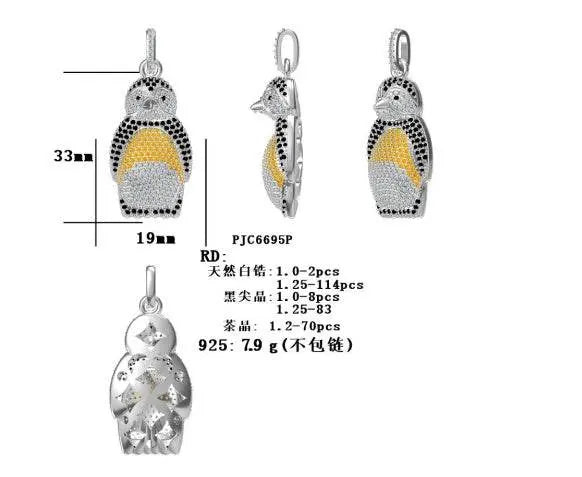 Sterling Silver Semi Mount Pendant Setting Round RD 1.25mm - Syzjewelry