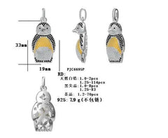 Sterling Silver Semi Mount Pendant Setting Round RD 1.25mm - Syzjewelry