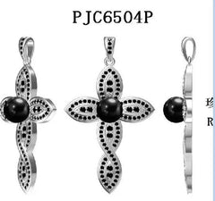 Sterling Silver Semi Mount Pendant Setting Round RD 8x8mm - Syzjewelry