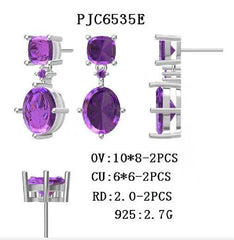 Sterling Silver Semi Mount Earrings Setting Oval OV 10X8mm - Syzjewelry