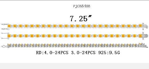 Sterling Silver Semi Mount Bracelet Setting Round RD 4x4mm - Syzjewelry