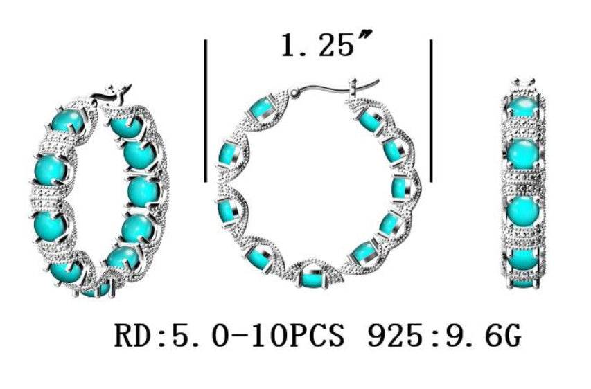 Sterling Silver Semi Mount Earrings Setting Round RD 5x5mm - Syzjewelry