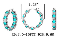 Sterling Silver Semi Mount Earrings Setting Round RD 5x5mm - Syzjewelry