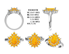 Sterling Silver Semi Mount Ring Setting Round RD Center主石mm - Syzjewelry