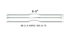 Sterling Silver Semi Mount Bracelet Setting Round RD 3x3mm - Syzjewelry