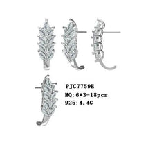 Sterling Silver Semi Mount Earrings Setting Marquise MQ 6X3mm - Syzjewelry