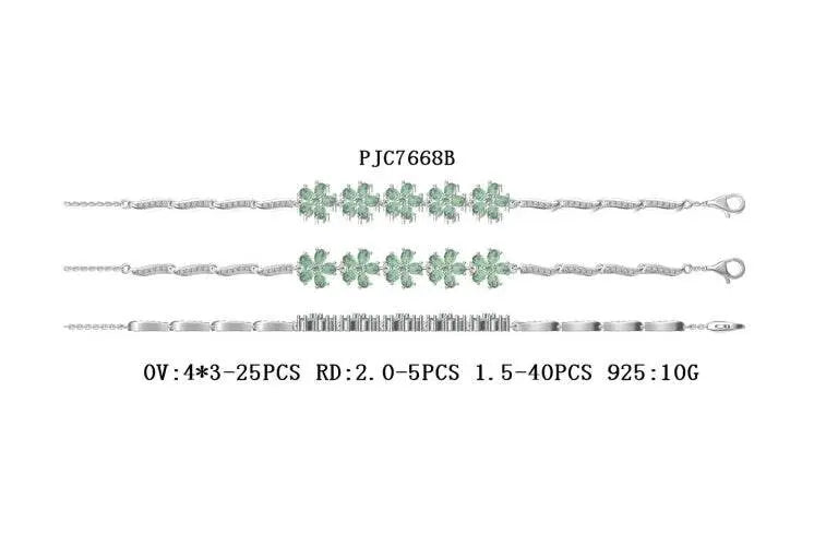 Sterling Silver Semi Mount Bracelet Setting Oval OV 4X3mm - Syzjewelry