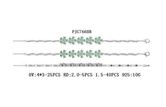 Sterling Silver Semi Mount Bracelet Setting Oval OV 4X3mm - Syzjewelry