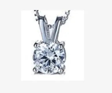 Sterling Silver Semi Mount Pendant Setting Princess SQ 5x5mm - Syzjewelry