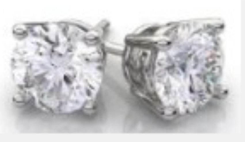 Sterling Silver Semi Mount Earrings Setting Round RD 6x6mm - Syzjewelry