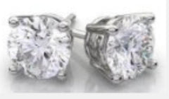 Sterling Silver Semi Mount Earrings Setting Round RD 6x6mm - Syzjewelry