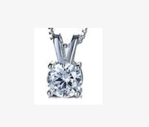 Sterling Silver Semi Mount Pendant Setting Round RD 5x5mm - Syzjewelry