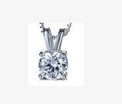 Sterling Silver Semi Mount Pendant Setting Round RD 5x5mm - Syzjewelry