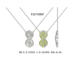 Sterling Silver Semi Mount Pendant Setting Round RD 2.5mm - Syzjewelry