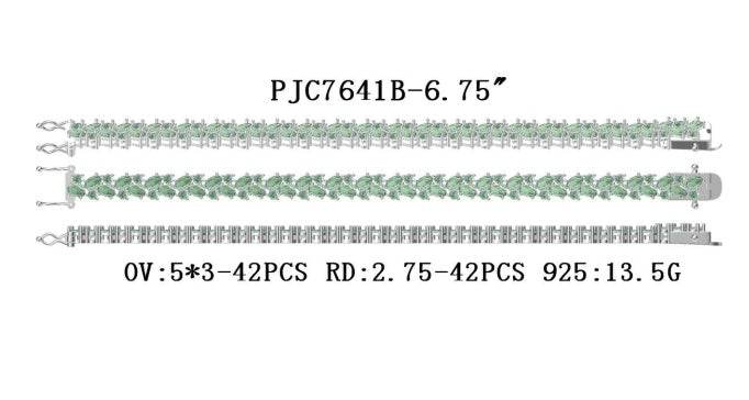 Sterling Silver Semi Mount Bracelet Setting Oval OV 5X3mm - Syzjewelry
