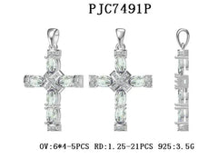 Sterling Silver Semi Mount Pendant Setting Oval OV 6X4mm - Syzjewelry