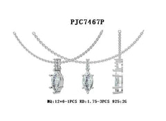 Sterling Silver Semi Mount Pendant Setting Marquise MQ 12X6mm - Syzjewelry