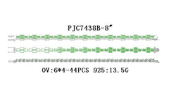 Sterling Silver Semi Mount Bracelet Setting Oval OV 6X4mm - Syzjewelry