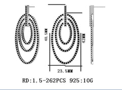 Sterling Silver Semi Mount Earrings Setting Round RD 1.5mm - Syzjewelry