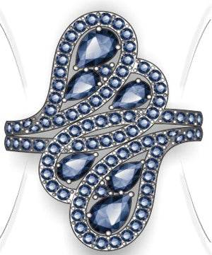 Sterling Silver Semi Mount Ring Setting Round RD Center主石mm - Syzjewelry