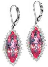 Sterling Silver Semi Mount Earrings Setting Marquise MQ 15X7mm - Syzjewelry