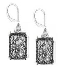 Sterling Silver Semi Mount Earrings Setting Emerald OCT 10X8mm - Syzjewelry