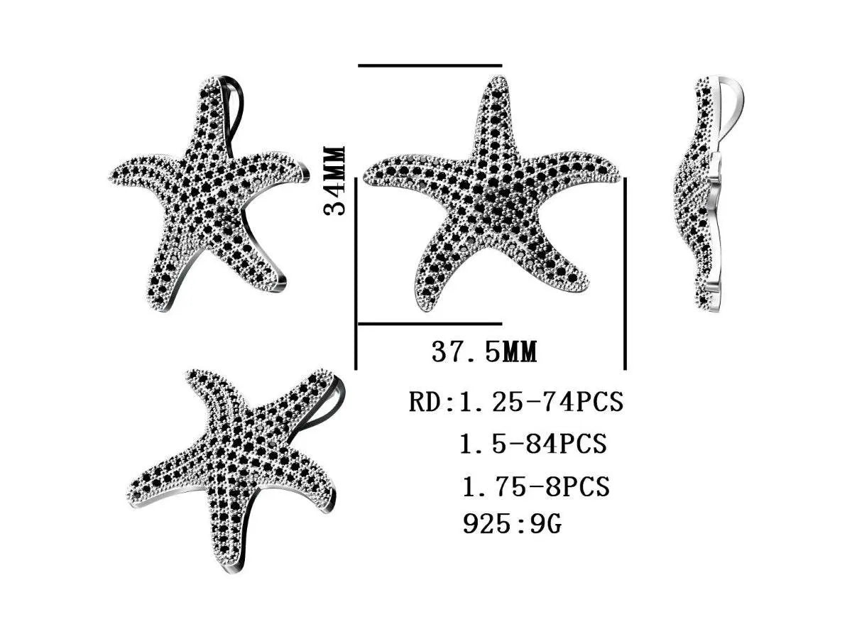 Sterling Silver Semi Mount Pendant Setting Round RD 1.75mm - Syzjewelry