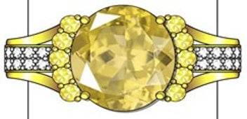 Sterling Silver Semi Mount Ring Setting Round RD Center主石mm - Syzjewelry