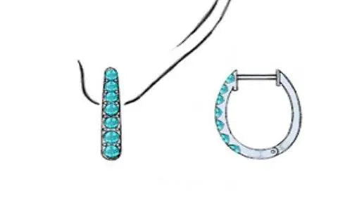 Sterling Silver Semi Mount Earrings Setting Round RD 3x3mm - Syzjewelry