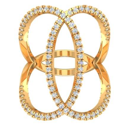 Sterling Silver Semi Mount Ring Setting Round RD Cluster 群镶mm - Syzjewelry