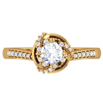 Sterling Silver Semi Mount Ring Setting Round RD Center主石mm - Syzjewelry