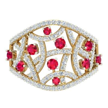 Sterling Silver Semi Mount Ring Setting Round RD Cocktail 花头mm - Syzjewelry