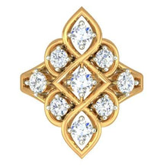 Sterling Silver Semi Mount Ring Setting Round RD Cocktail 花头mm - Syzjewelry