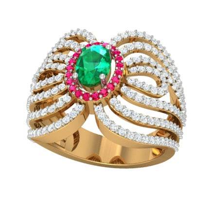 Sterling Silver Semi Mount Ring Setting Round RD Cluster 群镶mm - Syzjewelry