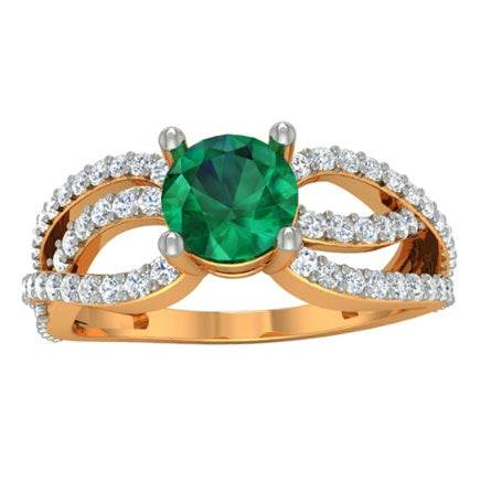 Sterling Silver Semi Mount Ring Setting Round RD Center主石mm - Syzjewelry