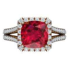 Sterling Silver Semi Mount Ring Setting Round RD Center主石mm - Syzjewelry